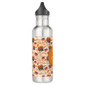 Whimsical Herfst Wheelbarrows Pattern Waterfles (Links)