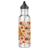 Whimsical Herfst Wheelbarrows Pattern Waterfles (Rechts)