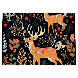 Whimsical Herten Gift Bag - Groot Cadeauzakje