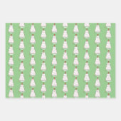 Whimsical Holiday Cat Trio Inpakpapier Vel (Voorkant)