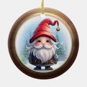 Whimsical Holiday Character Decoration two-sided🎄 Keramisch Ornament (Achterkant)