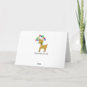 Whimsical Holiday Elf en Festive Gifts Custom Kaart (Achterkant)