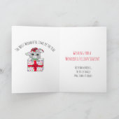 Whimsical Holiday Elf en kerstboom Kaart (Binnen)