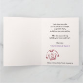 Whimsical Holiday Joy Small Business Kerstmis Bedankkaart (Binnen)