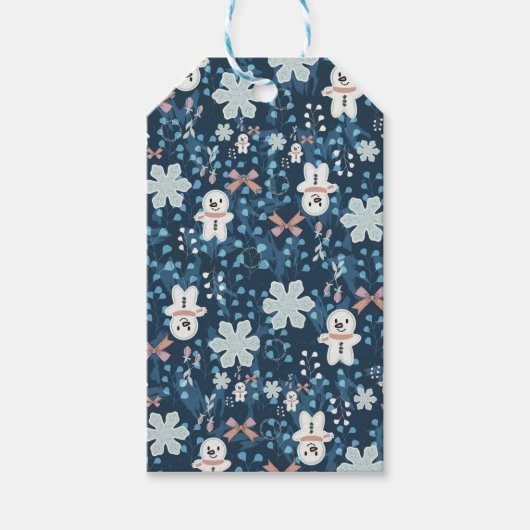 Whimsical Holiday Wrapping Paper Flat Sheet Cadeaulabel (Voorkant)