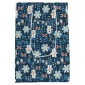 Whimsical Holiday Wrapping Paper Flat Sheet Medium Cadeauzakje (Achterkant)