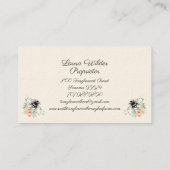 Whimsical Honey Bee Apiary Boerderij imker Visitekaartje (Achterkant)