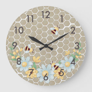 Whimsical Honey Bee Grote Klok