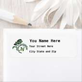 Whimsical Hooded Grasshopper Monogram Etiket (Insitu)