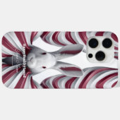 Whimsical Hopper : Artual Rabbit iPhone 15 coque (Verso (horizontal))