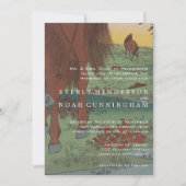 Whimsical Horse Wedding Invitations Kaart (Voorkant)