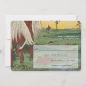 Whimsical Horse Wedding RSVP Kaart (Voorkant)