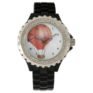 Whimsical  Hot Air Ballon Horloge