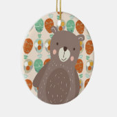 Whimsical Hot Air-ballonnen Keramisch Ornament (Rechts)