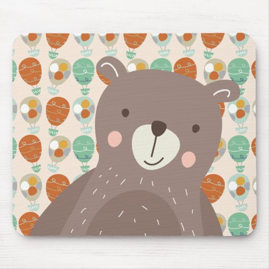 Whimsical Hot Air-ballonnen Muismat (Voorkant)