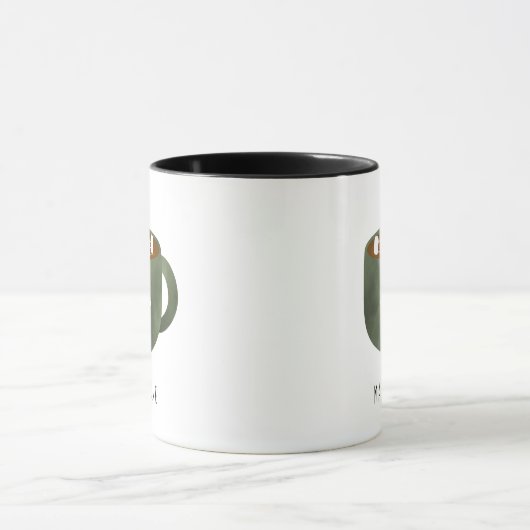 Whimsical Hot Cocoa Snowflake Coffee Mok (Midden)