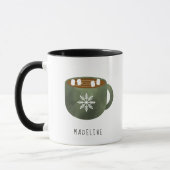 Whimsical Hot Cocoa Snowflake Coffee Mok (Links)