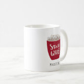 Whimsical Hot Cocoa Stay Warm Coffee Mok (Voorkant rechts)