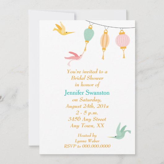 Whimsical Hummingbird Nectar Vrijgezellenfeest Kaart (Voorkant)