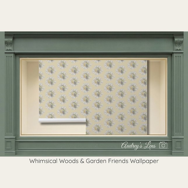 Whimsical Hummingbird & Spring Floral Nursery Behang (Creator heeft geüpload)