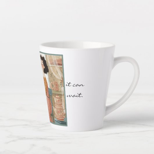 Whimsical humor theeliefhebber mok. latte mok (Rechts)