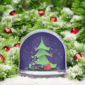 Whimsical Iguana Oh Christmas Tree Sneeuwbol (Kerstmis)