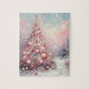 Whimsical Impressionistische Kerstboom Legpuzzel