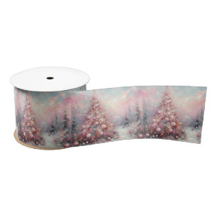 Whimsical Impressionistische Kerstboom Lint
