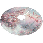 Whimsical Impressionistische Kerstboom Rok (Gekanteld)