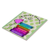 Whimsical in ruste leraar  tegeltje (Zijkant)