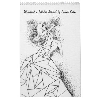 Whimsical - Inkoktober Artwork van Fionna Kuhn Kalender
