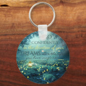 Whimsical Inspirating Dreams Quote Sleutelhanger (Voorkant)