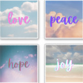 Whimsical Inspirerend citaten variëteit Sticker (Voorkant)