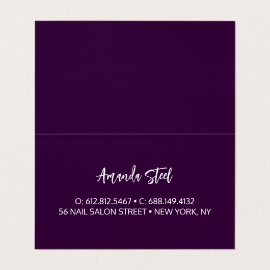 Whimsical iridescent roze Glitter monogram Visitekaartjes (Binnenkant ongevouwen)