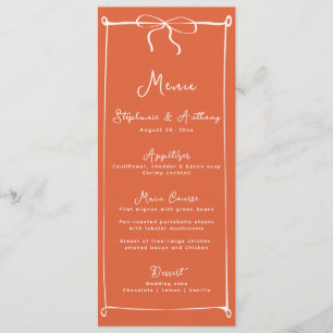 Whimsical Italiaanse zonsondergang met witte boog Menu
