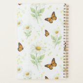 Whimsical Ivory Daisy Monarch Vreugde Planner (Achterkant)