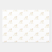 Whimsical Joy to The World Quote Classic Christmas Inpakpapier Vel (Voorkant)