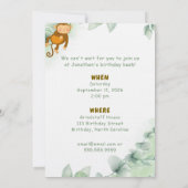 Whimsical Jungle Safari Animal Birthday Invitation (Dos)