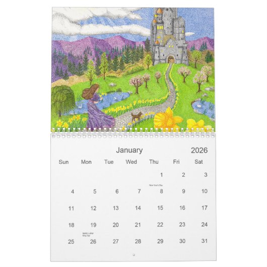 Whimsical Kalender (Jan 2026)