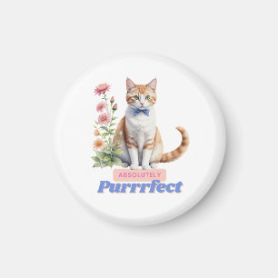 Whimsical kat "Absoluut perfect" Magneet