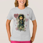 Whimsical Kawaii Fairy Tale Girl T-shirt (Voorkant)