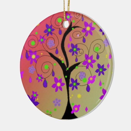 Whimsical Keramisch Ornament (Links)