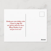 Whimsical Kerst Eekhoorns Verrukking Briefkaart (Achterkant)