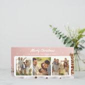 Whimsical Kerst Kaart 3 Foto Collage (Staand voorkant)