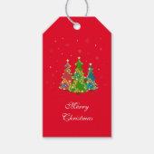 Whimsical Kerstbomen Feestelijke Gift Labels Cadeaulabel (Voorkant)