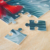 Whimsical Kerstboom met Sneeuwvlokken Legpuzzel (Zijkant)