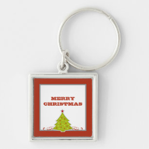 Whimsical-kerstboom Premium-Sleutelhanger Sleutelhanger