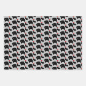 Whimsical-kerstdierentuin Inpakpapier Vel (Voorkant 3)