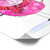 Whimsical-kerstfoto Poster (Hoek)