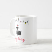 Whimsical-kerstgeit Koffiemok (Voorkant links)